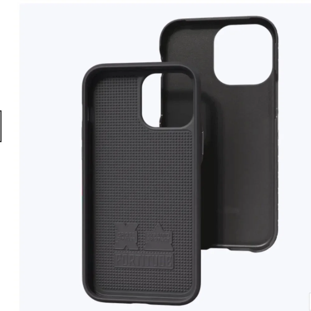 Fortitude Series Cellhelmet dual layer case for iphone 12 13 pro max ONYX BLACK